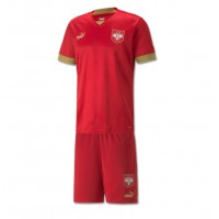 Serbien Hjemmebanesæt Børn VM 2022 Kortærmet (+ Korte bukser)